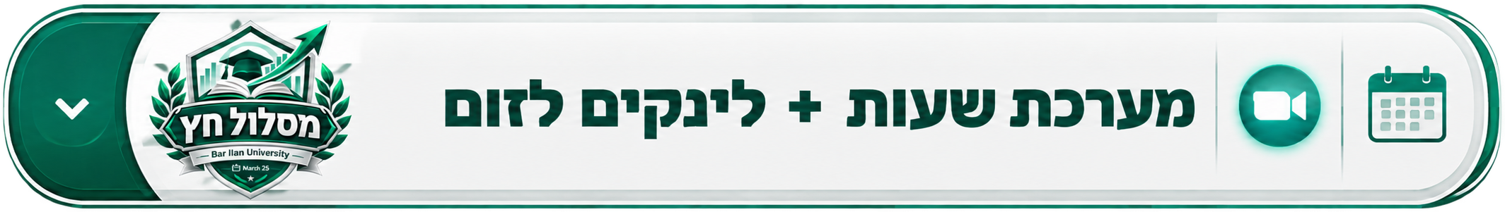 מערכת שעות + לינקים לזום